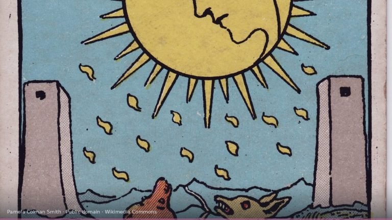 La Lune, l'arcane XVIII du tarot